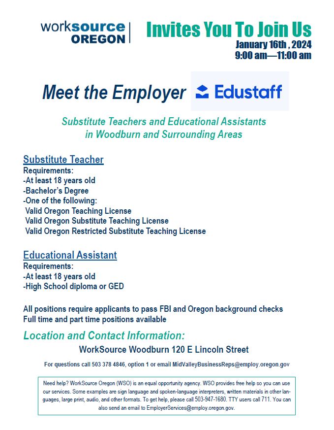 WorkSource Oregon Events